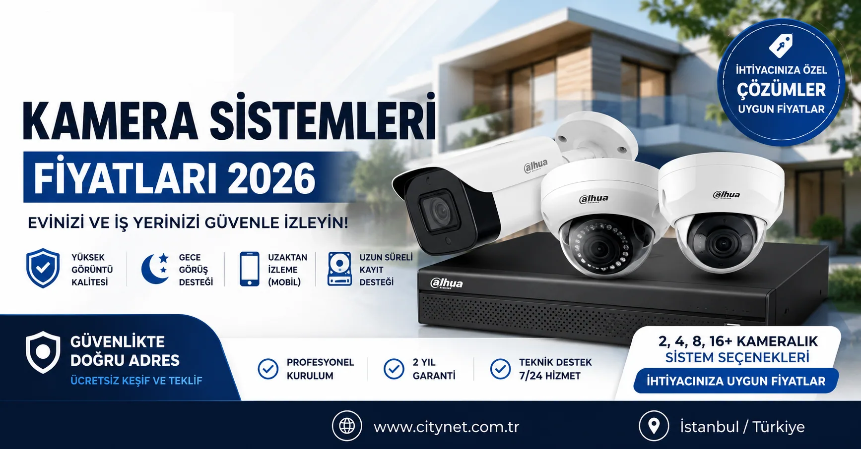 Kamera Sistemi Fiyatları 2026: Ev ve İş Yeri İçin Güncel Rehber