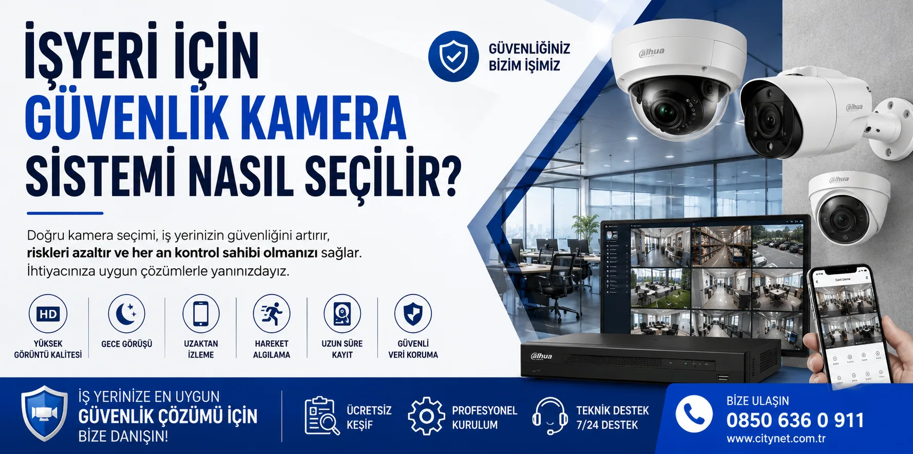 İşyeri İçin Güvenlik Kamera Sistemi Nasıl Seçilir?