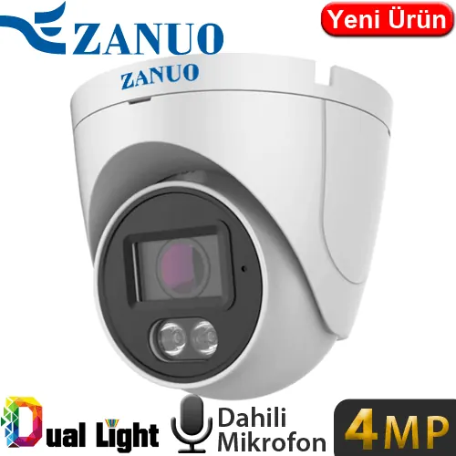 ZANUO IPC-E1410C-S2-AS 4 MEGAPİXEL İP DOME KAMERA