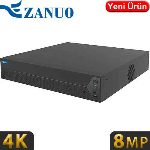 ZANUO NVR 8664E-I 64 KANAL NVR KAYIT CİHAZI
