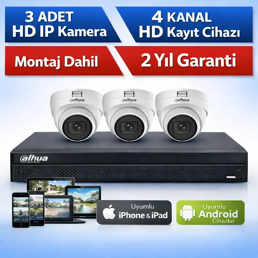 3 lü Bebek Kamera Sistemi