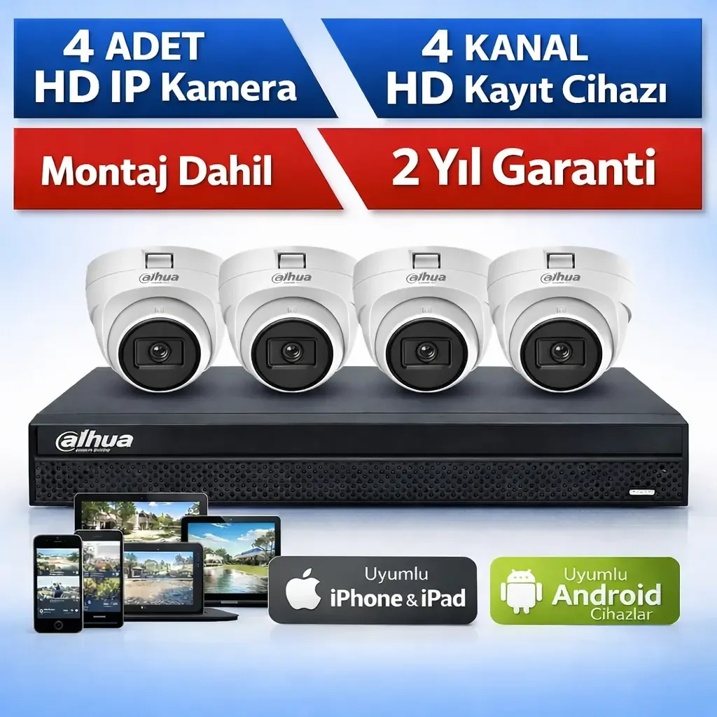 4 lü Bebek Kamera Sistemi