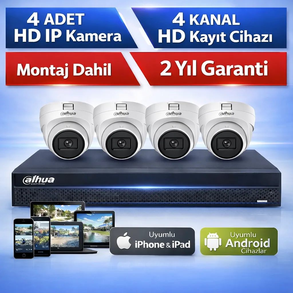 4 lü HD Kamera Sistemi