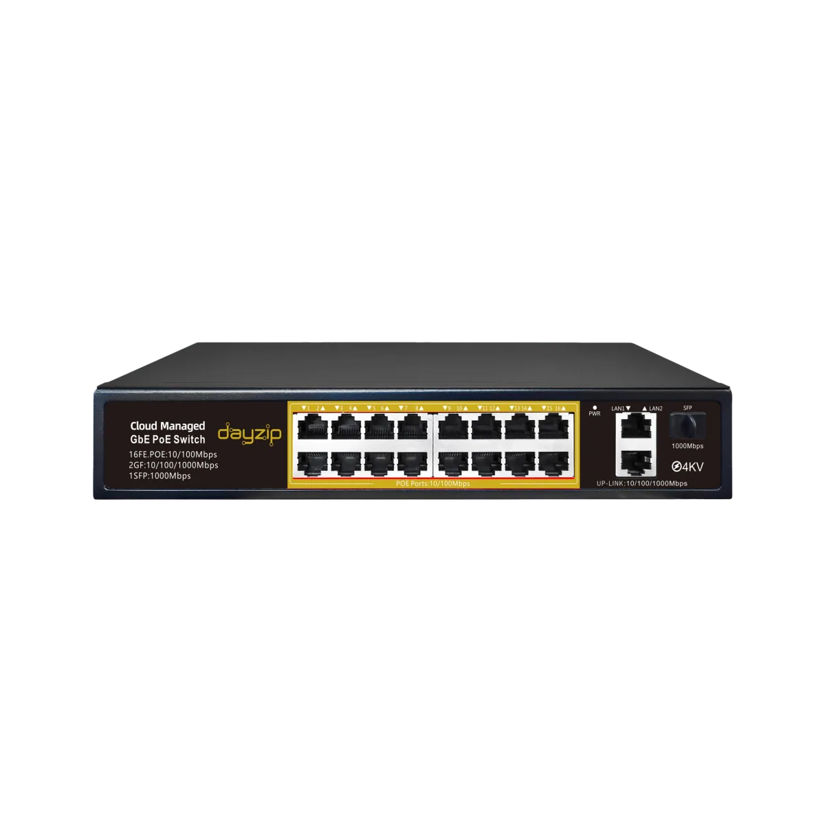 DZ-PS316G 16 Port Akıllı Yönetilebilir PoE Switch